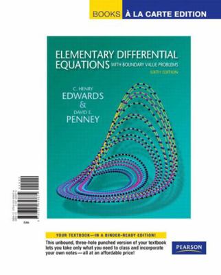 Elementary Differential Equations with Boundary... 0321656679 Book Cover