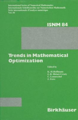 Trends in Mathematical Optimization: 4th French... 303489984X Book Cover