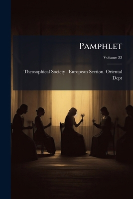 Pamphlet; Volume 33 1271803968 Book Cover