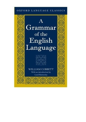 A Grammar of the English Language 0198605080 Book Cover