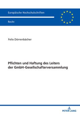 Pflichten und Haftung des Leiters der GmbH-Gese... [German] 3631876645 Book Cover