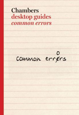 Chambers Desktop Guides: Common Errors 0550101381 Book Cover