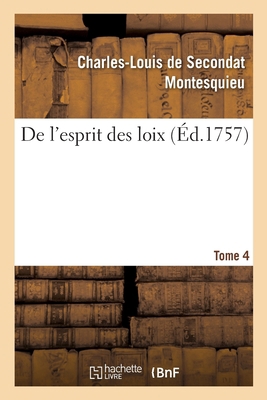 de l'Esprit Des Loix [French] 2013081375 Book Cover