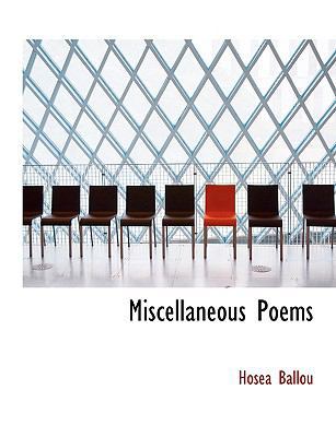 Miscellaneous Poems [Large Print] 0554578050 Book Cover