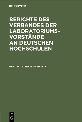 15. September 1915 [German] 3112455452 Book Cover