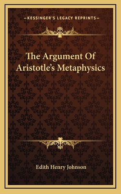 The Argument of Aristotle's Metaphysics 1163571512 Book Cover