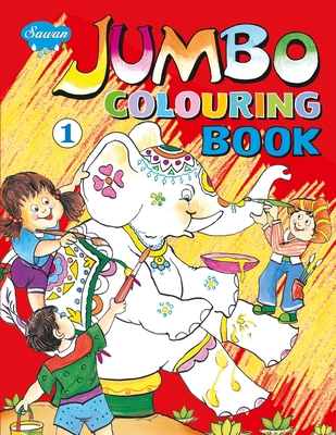 JUMBO Colouring Book-1 8131002993 Book Cover