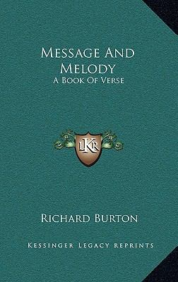 Message and Melody: A Book of Verse 1163407208 Book Cover