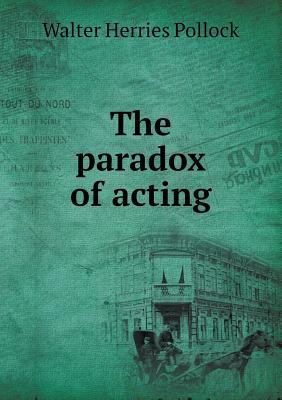 The paradox of acting 551845581X Book Cover