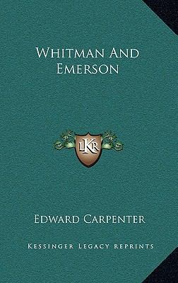 Whitman and Emerson 1168663067 Book Cover