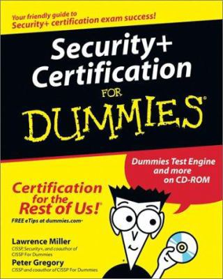 Security+ Certification for Dummies [With CDROM] 076452576X Book Cover