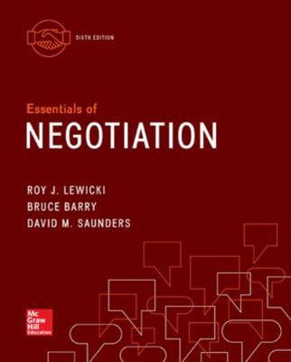 Essentials of Negotiation 0077862465 Book Cover