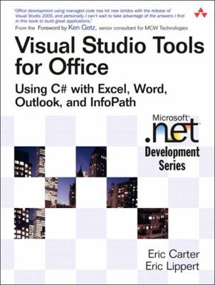 Visual Studio Tools for Office: Using C# With E... 0321334884 Book Cover