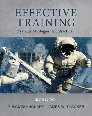 Effective Training: Systems, Strategies, and Pr... 0998814067 Book Cover