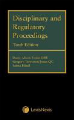 Disciplinary and Regulatory Proceedings 1784734284 Book Cover