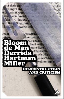 Epz Deconstruction and Criticism 0826476929 Book Cover