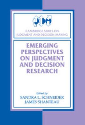 Emerging Perspectives on Judgment and Decision ... 0521801516 Book Cover