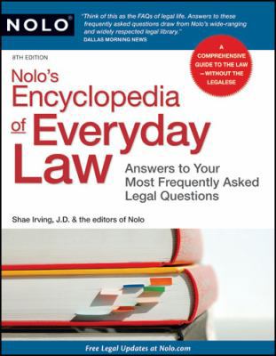 Nolo's Encyclopedia of Everyday Law: Answers to... 1413313213 Book Cover