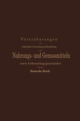 Vereinbarungen Zur Einheitlichen Untersuchung U... [German] 364298925X Book Cover