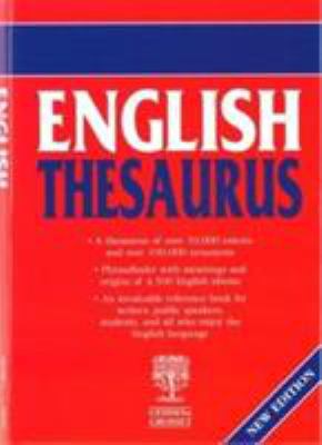 English Thesaurus 1855347334 Book Cover