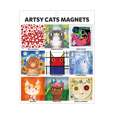 Kitchen Magnets Artsy Cats Book