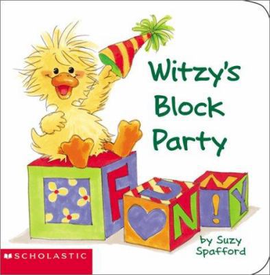 Witzy's Block Party [With Wooden Blocks] 0439343569 Book Cover