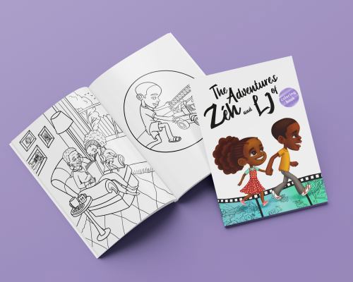 Paperback Adventures of Z?h and LJ : A Coloring and Activity Book