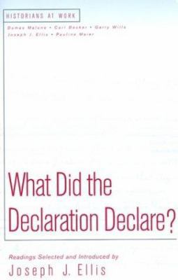 What Did the Declaration Declare? 0312190638 Book Cover