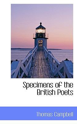 Specimens of the British Poets 1117248062 Book Cover