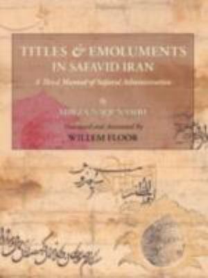 Titles and Emoluments in Safavid Iran B007RBRCYW Book Cover