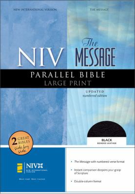 Message Parallel Bible-NIV-Numbered Large Print [Large Print] 0310937124 Book Cover