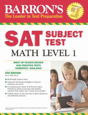Barron's SAT Subject Test Math Level 1 1438003684 Book Cover