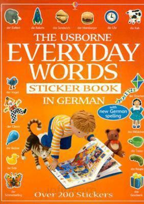 Everyday Words Sticker Book in German 0746057679 Book Cover