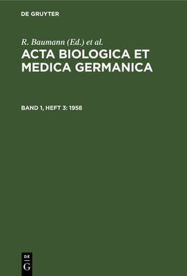 1958 [German] 3112518950 Book Cover