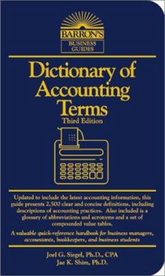 Dictionary of Accounting Terms 0764112597 Book Cover