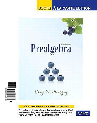 Prealgebra, Books a la Carte Edition (6th Edition) 0321655974 Book Cover