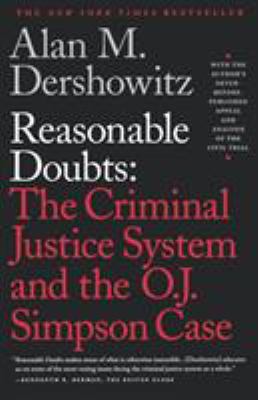 Reasonable Doubts: The Criminal Justice System ... 068483264X Book Cover