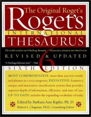 Roget's International Thesaurus, 6th Edition 0062736930 Book Cover