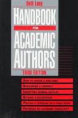 Handbook for Academic Authors 0521495490 Book Cover