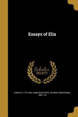 Essays of Elia 1363486357 Book Cover