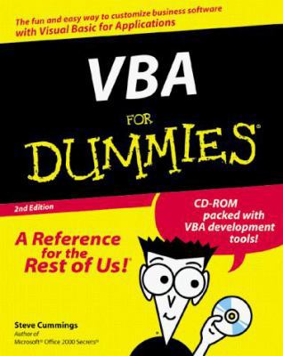 VBA For Dummies 076450567X Book Cover