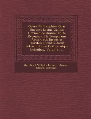 Opera Philosophica Quae Exstant Latina Gallica ... 1249980909 Book Cover