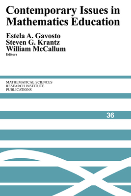Contemporary Issues in Mathematics Education 0521654718 Book Cover
