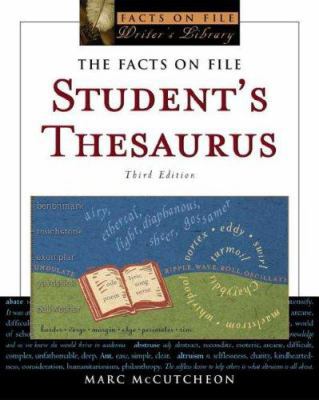 The Facts On File Student's Thesaurus 0816060398 Book Cover