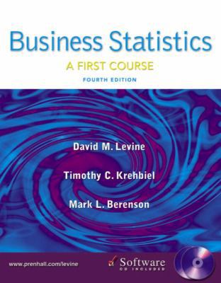 Business Statistics: First Course 0131536893 Book Cover