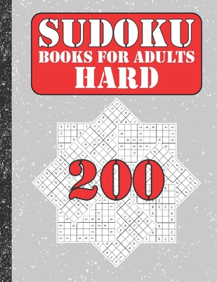 Sudoku books for adults hard: 200 Sudokus from ... B086PLV1PQ Book Cover