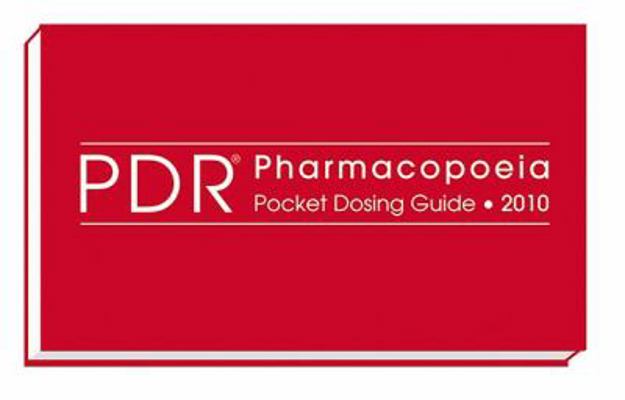 PDR PHARMACOPOEIA POCKET DOSING GUIDE 2010 B0072PHWBQ Book Cover