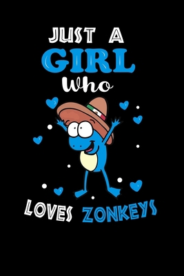 Just a Girl Who Loves Zonkeys: Cute  Zonkeys Lover Gift For Girl, women.  Perfect handwriting notebook journal for  Zonkeys. Gift it to your Sister, Daughter, Mother, Mom, Grandpa Who Loves Animal.