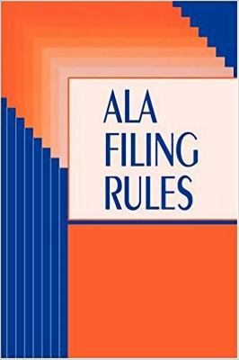 ALA Filing Rules 083893255X Book Cover