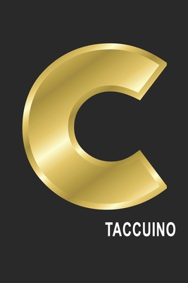 C Taccuino: C Taccuino monogramma lettera C, A4, (15,2 x 22,9 cm) 120 pagine a righe, pagine bianche, Copertina flessibile, ALFABETO (Italian Edition)